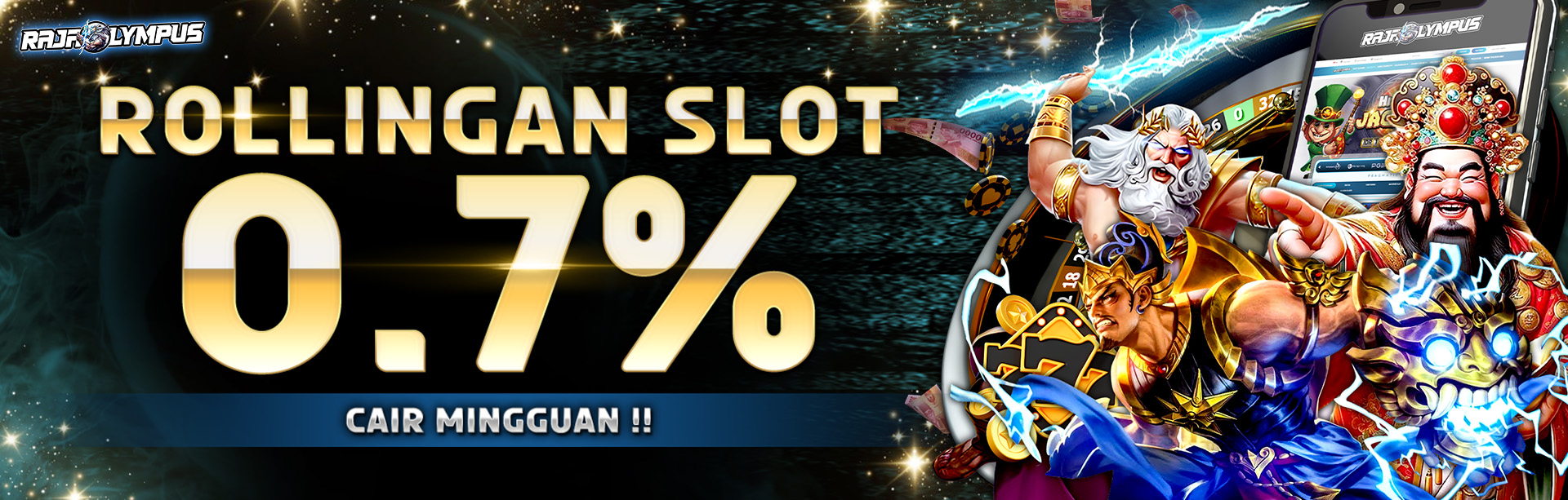 Rollingan Slot 0.7% Mingguan